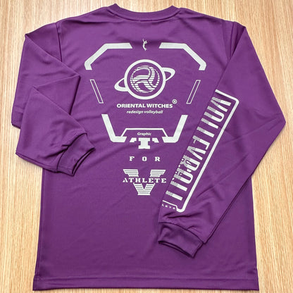 ロングスリーブTシャツ2025 パープル（サファリ×ブルー）