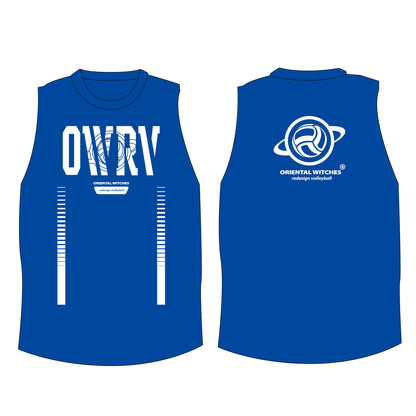 スタンダードノースリーブ ロイヤルブルー（ホワイト）