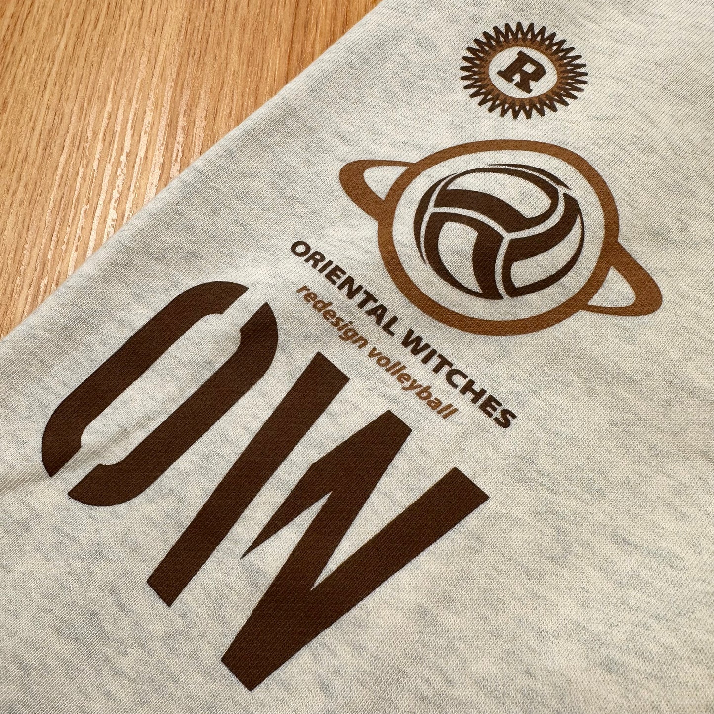 フーディーコットンスウェットロングパンツ オートミール（ダークブラウン×ライトブラウン）