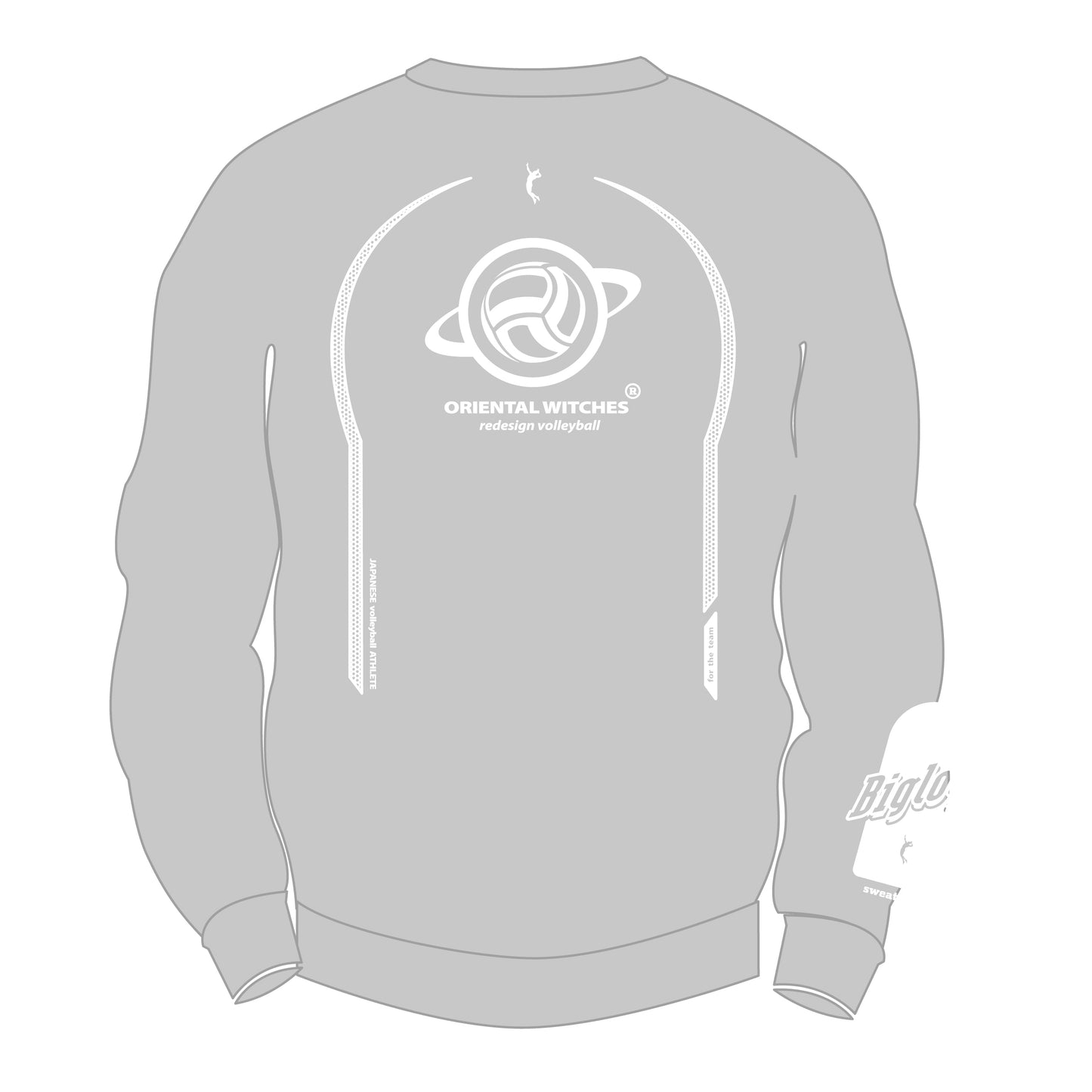 BIGLOGO トレーナー グレー（ホワイト）