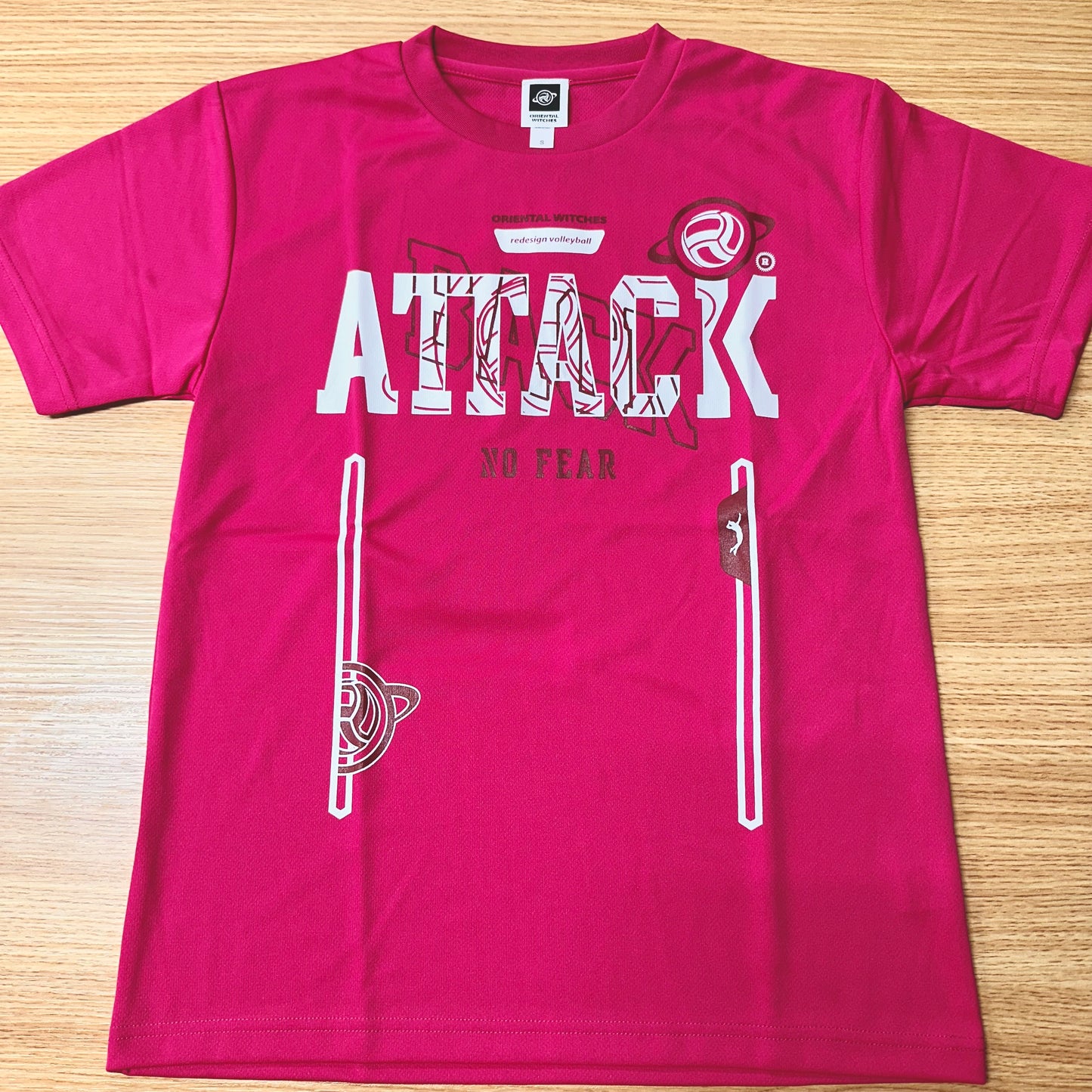 BACKATTECK ホットピンク（ワインレッド×ホワイト）