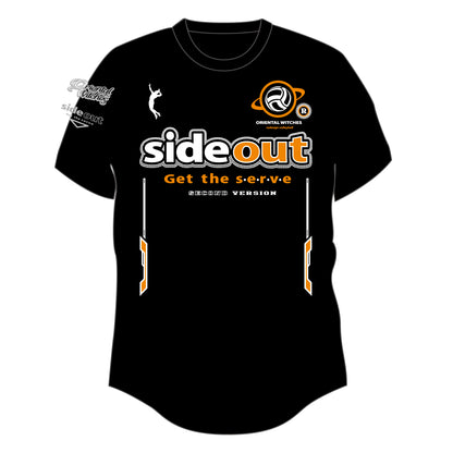 SIDEOUT 2nd ブラック（アプリコット×ホワイト）