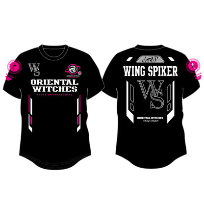 WINGSPIKER ブラック（ホットピンク×ホワイト）