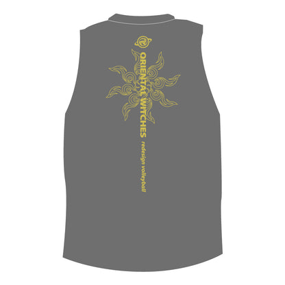 SUNBURN ダークグレー（ストロー×ホワイト）