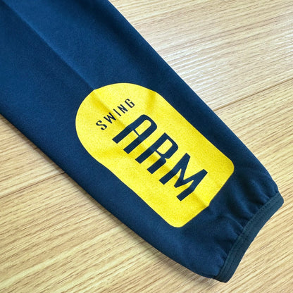 ドライフィットスウェットパーカー　ネイビー（サンフラワー×ホワイト）