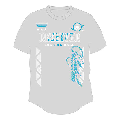 RECEIVER 3rd シルバーグレー（サックス×ホワイト）