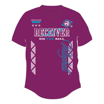 RECEIVER 3rd パープル（サックス×ホワイト）