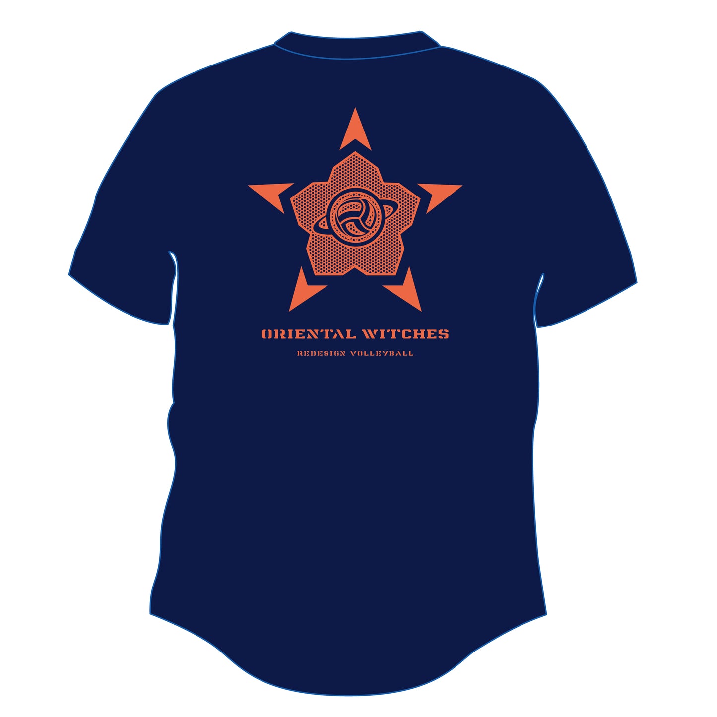 RECEIVER 3rd ネイビー（オレンジ×エメラルドグリーン）